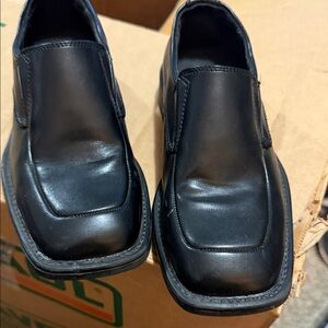 Classic Black Kids Dress Shoes